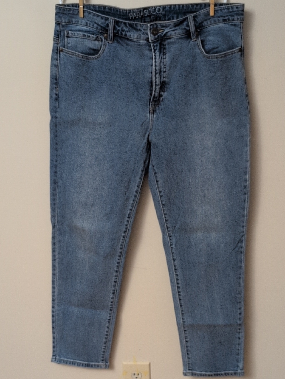 Parasuco Blue Washed Denim Mom Jeans